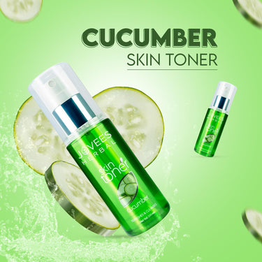 Jovees Herbal Cucumber Skin Toner For Glowing And Hydrating Skin | Face Mist & Toner for Oily & Acne Prone Skin | Cleansing & Pore Tightening | Paraben, Alcohol And Chemical Free 200ml